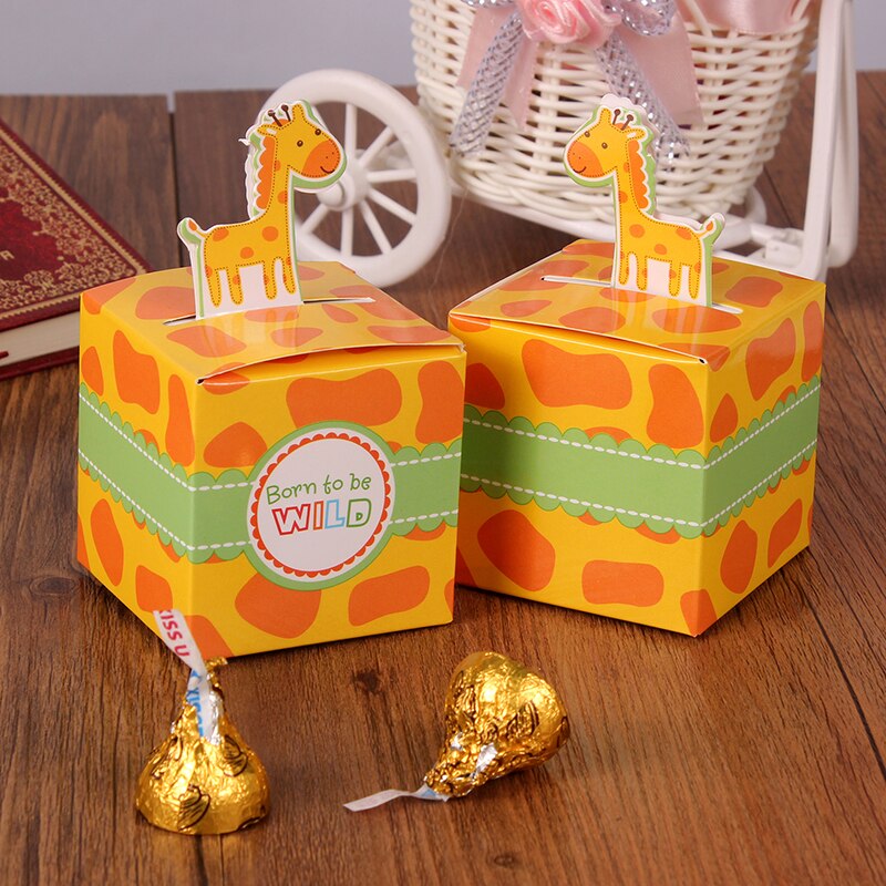 12 Stuks "Baby On Board! "Pop-Up Zeilboot Baby Candy Box Blue Birthday Party Baby Shower Decoraties Kids Favor Box: Fluorescentie Geel