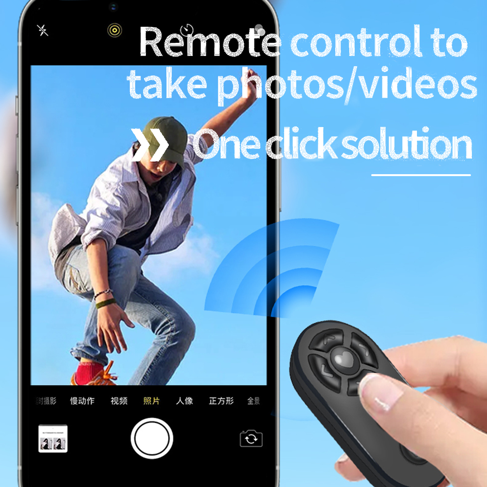 Draadloze Bluetooth Mobiele Selfie Luie Instant Muziek Video Afstandsbediening Mobiele Telefoon Bluetooth Controller Voor Apple