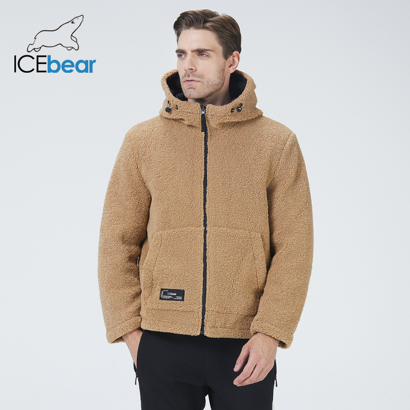 Icebear Winter Heren Jas Korte Katoenen Jas Polar Fleece Jas Unisex Kleding MWC20966D
