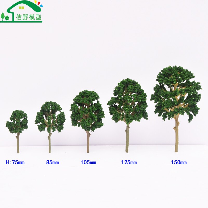 10Pcs 7cm 8cm 10cm 12cm 15cm Mini Ho Scale Model Trees Architectural Train Railrode Street Layouts Scenery Small Tree