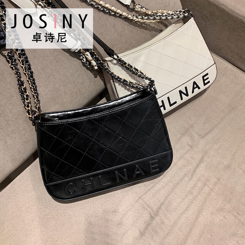 JOSINY Shoulder Corssbody Bags for Women's Female Handbag PU Leather Solid Color U-Shape Large Capacity with Magnet Hook