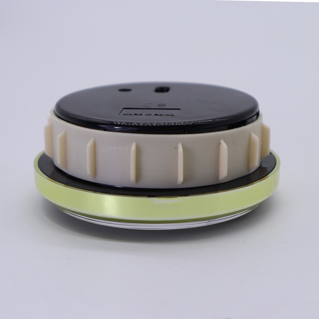 70mm Dial Black Arabic Numeral Quartz Clock Insert Movement With Golden Trim