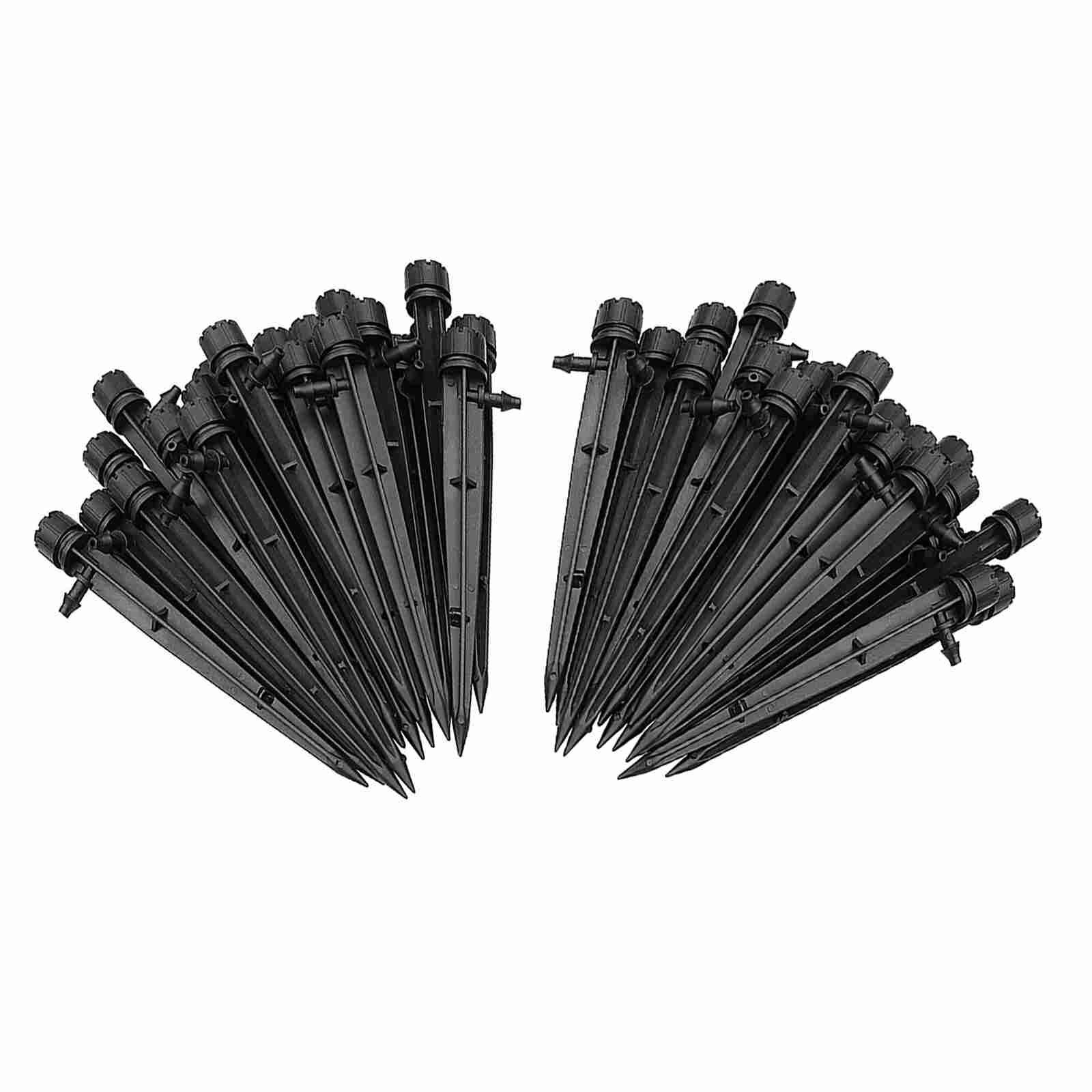 25# 50pcs 360 Degree Adjustable Water Flow Irrigation Drippers Sprinkler Emitter Drip System Spraying 8 Holes Drippers Sprinkler: A