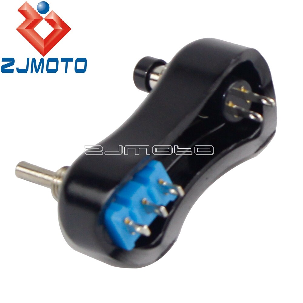 Old School Motorcycle Low Profile Switch Block Button For Harley Cafe Racer Bobber w/ 1" 7/8" Handlebar Retro Switch Black