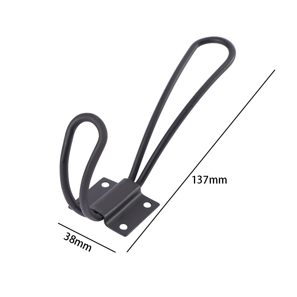 1 stuk vintage stijl kapstok metalen wand deurbevestiging hoedenhaak hanger hangende kledingrek zwart