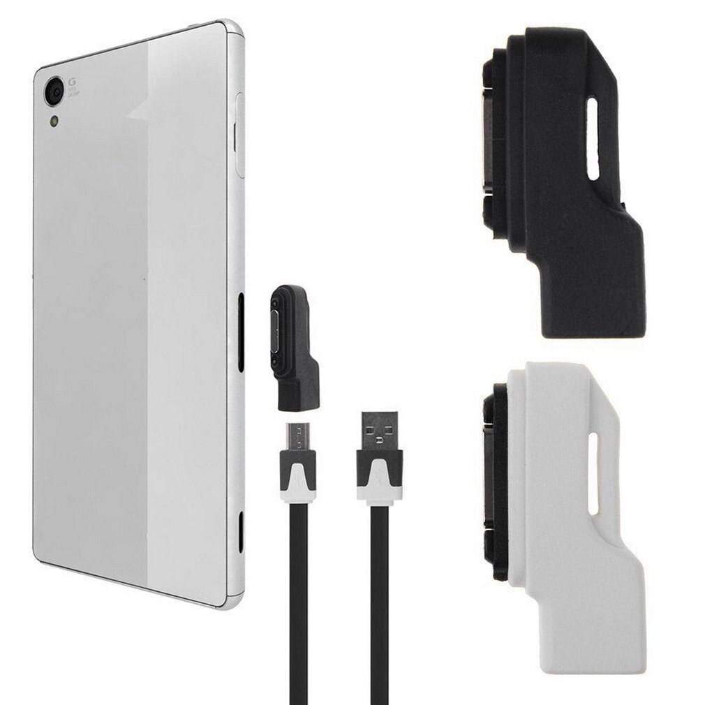 Mikro-usb til magnetisk ladelader Brygge-adapter til sony xperia  z1/z2/z3 bærbar lettvekt praktisk å bære