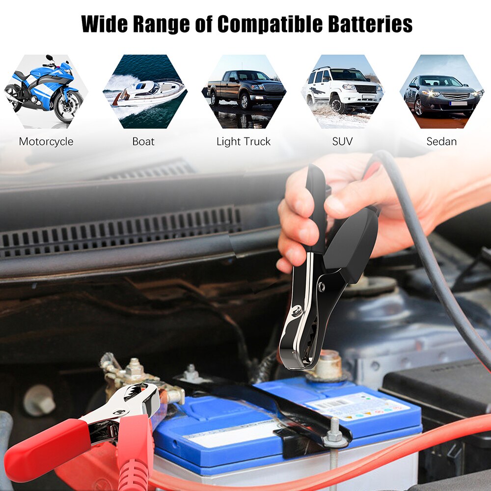 ANCEL BA301 Car Battery Tester 12V 6V Motorcycle Cranking Test 2000 CCA Boat Batteries Charger Analyzer Circuit Automotive Tools