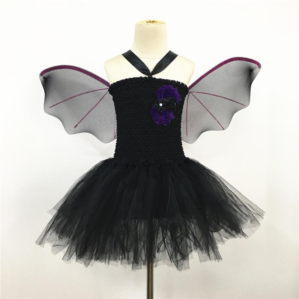 freundlicher geschwollen Felsen Schwarz fledermaus Kostüm Kleid kopfschmuck flüGel anzug Halloween Karneval Purim Party Cosplay Kostüm Für freundlicher Mädchen: Beige / L