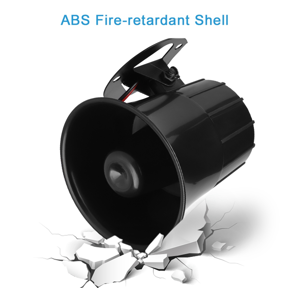 ES-626 DC 6-12V Outdoor Security Alarm Siren Loud Alarm Horn 110dB