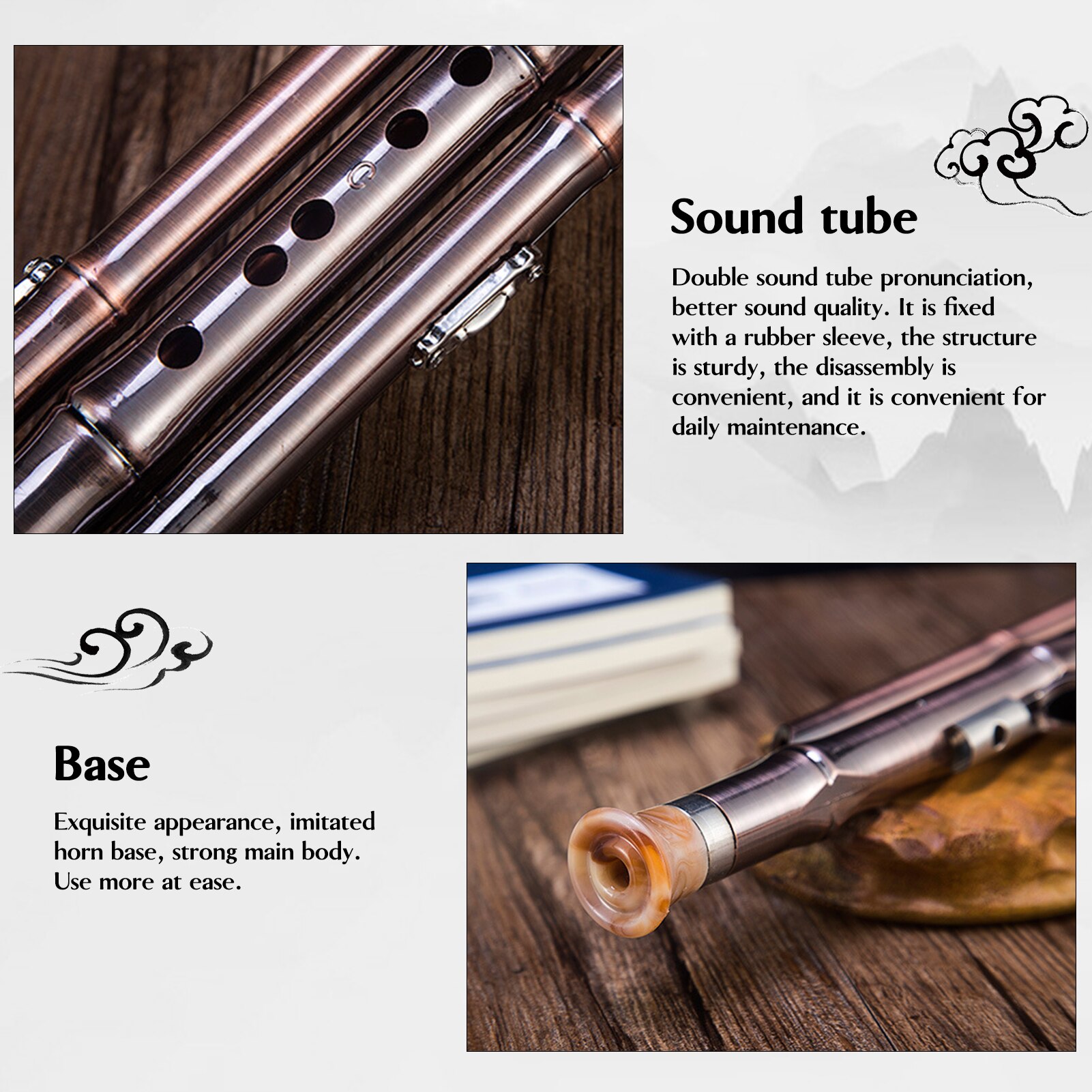 Tradycyjny chińnarty Hulusi metal Cucurbit flet etniczny instrument muzyczny z drobnym pudełkiem dla początkujących i profesjonalistów