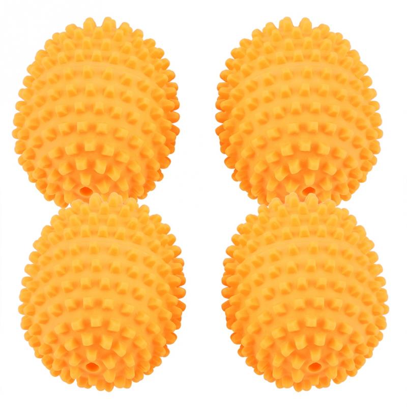 4 unids/set naranja reutilizable bola de lavado lavar ropa bola lavadora de estrella de mar de Vleaning bola para lavar