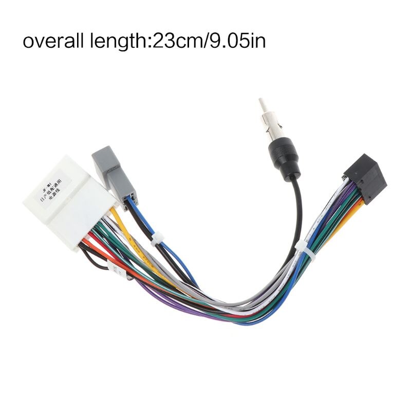 1 Set 16Pin Auto Head Unit Kabelboom Adapter Auto Stereo Radio Power Connector Voor Nissan OEM Autoradio harnas