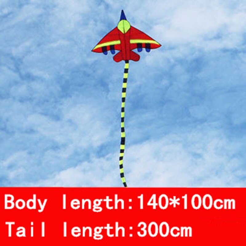 3 meter lang hale fly drageflygende leketøy nylon anti-fall jagerdrage med håndtak line drage elf fly utendørs