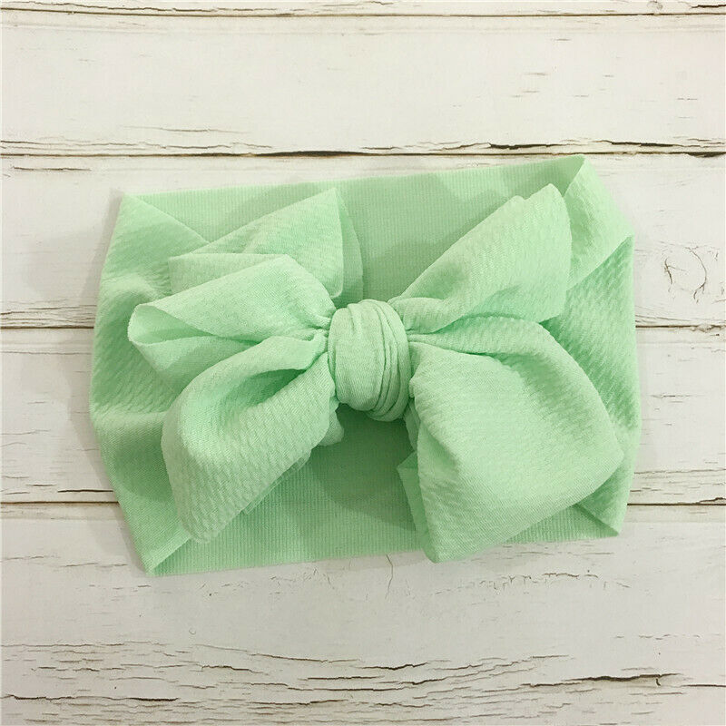 Baby Kleinkind Kinder Mädchen Bogen Haarband Turban Knot Nette Stirnband Headwear: F