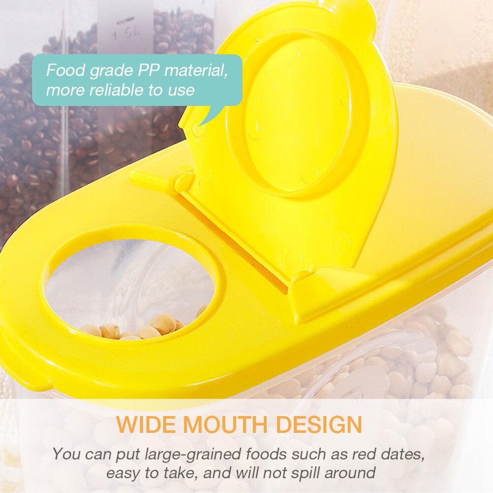 Réservoir de stockage de nourriture en vrac conteneurs de stockage de nourriture caisse organisateur Transparent scellé-boîtes boîte avec couvercles étanche u-miss pour la cuisine