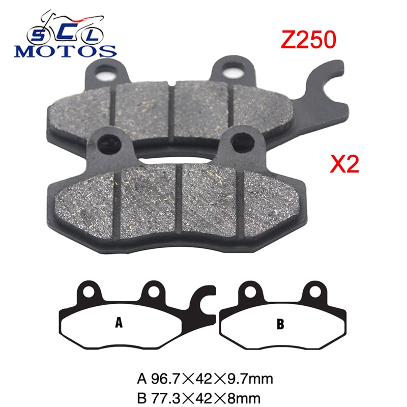 Sclmotos-Motorrad Moto-Cross Bremsbeläge einstellen Für Kawasaki Z250 Vorne Rabatt &Ampere; Hinten Rabatt Bremse Pads Teile