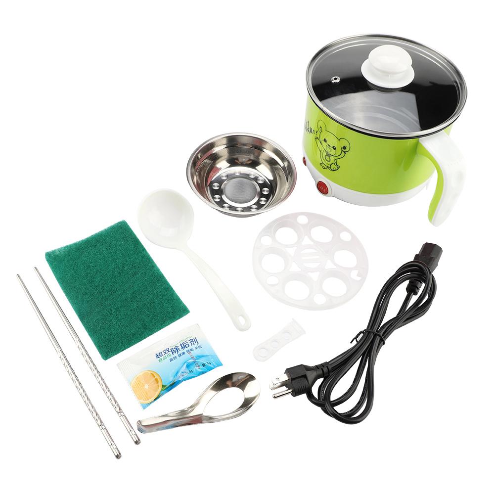 110V 1.8L Mini Rice Cooker Electric Cooking Pot Rapid Noodles Cooker US Plug Portable Travel Electric Rice Cooker