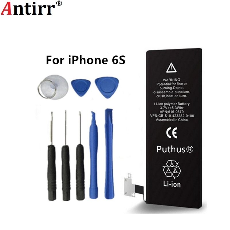 Antirr Lithium Battery For Apple iPhone 6S 6GS Internal Replacement Batteries Bateria 2060mAh Free Tools Retail Package
