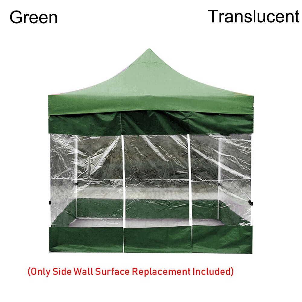 Bærbar udendørs teltoverflade udskiftning klud regntæt baldakin fest vandtæt lysthus baldakin topdækning have skygge ly: Grøn -2