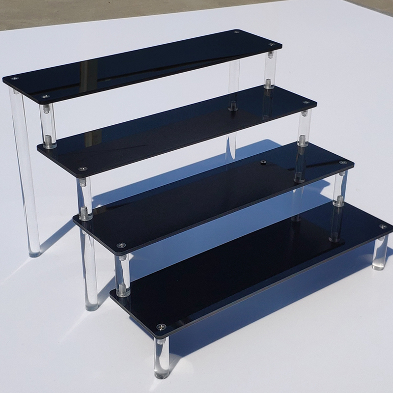 Acrylic Display Stand Fragrance Stand Jewelry Ladder Shelf Hand-made Figure Stand Organizer Rack Blind Box Perfume Model Holder