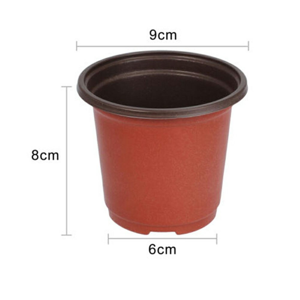 100Pcs Practical 4 Inch Planting Pots Plastic Non-toxic Planting Tray Plant Flowers Transplant Pots Garden Accessories: 90 by 60 by 80