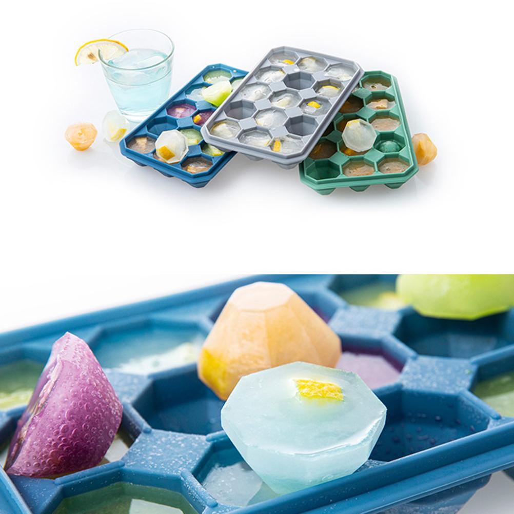 15 Lattice Diamond Ice Tray Cube Mold Whiskey Maker Ice Cream Molds Form Chocolate Mold For Party Bar Ice Mold Silicone Ice Cube