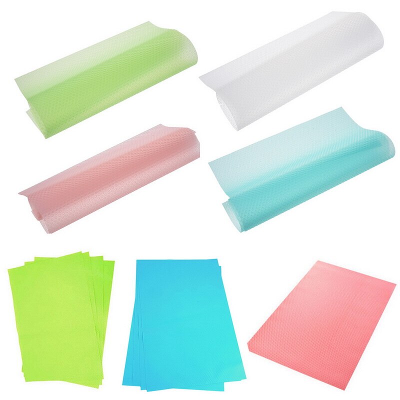 4pcs Refrigerator Pad Antibacterial Antifouling Mildew Refrigerator Mats Moistureproof Waterproof Pad Cooler Fridge Mats