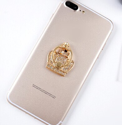 Heart Mobile Phone Stand Holder Metal For iPhone Huawei Ring All Phone Finger Ring Mobile Phone Stand Diamond: I