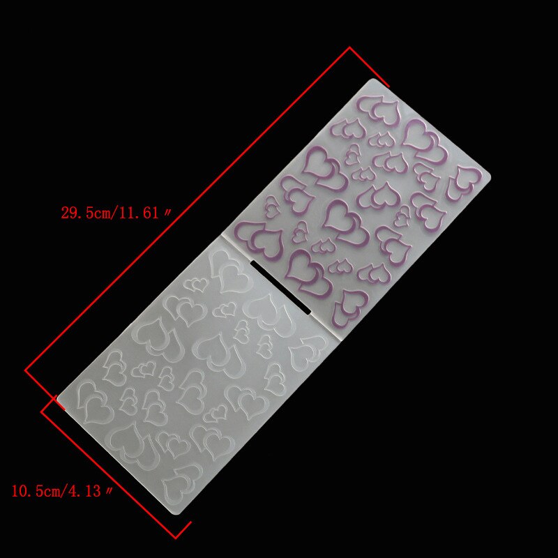 Lot 9 Pochoirs Gaufrage 3D – Dossiers Relief Concaves/Convexes Pour Scrapbooking, Album Photo, Cartes Et Artisanat
