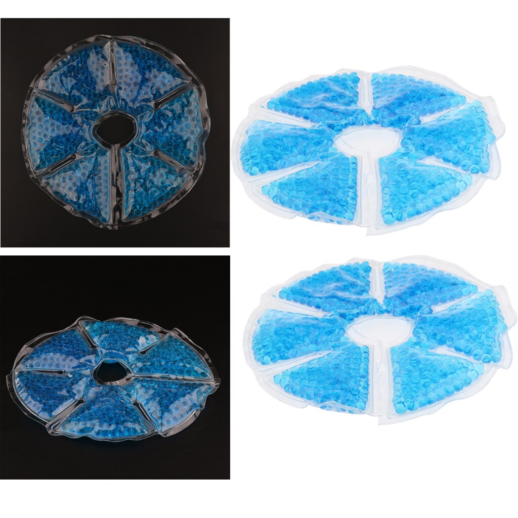 2Pcs Reusable Breastfeeding Cold Gel Ice Pack Pad for Nursing Mother