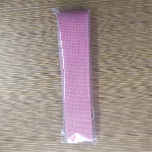 Donne Yoga Stretch Strap D-Ring Cintura di Fitness Nuovo Multi-Colori Palestra Corda Figura Mezzo Leg Resistenza bande Fitness Cotone: pink