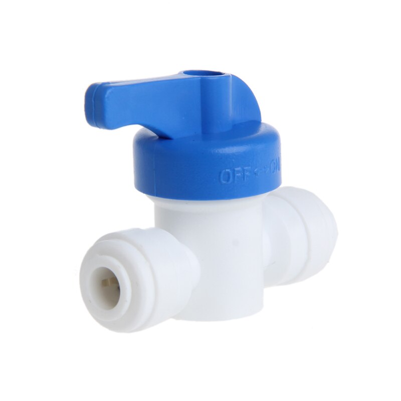 1 stk kuleventil 6mm 1/4 " rør od port plast vannsystem sløyfekobling