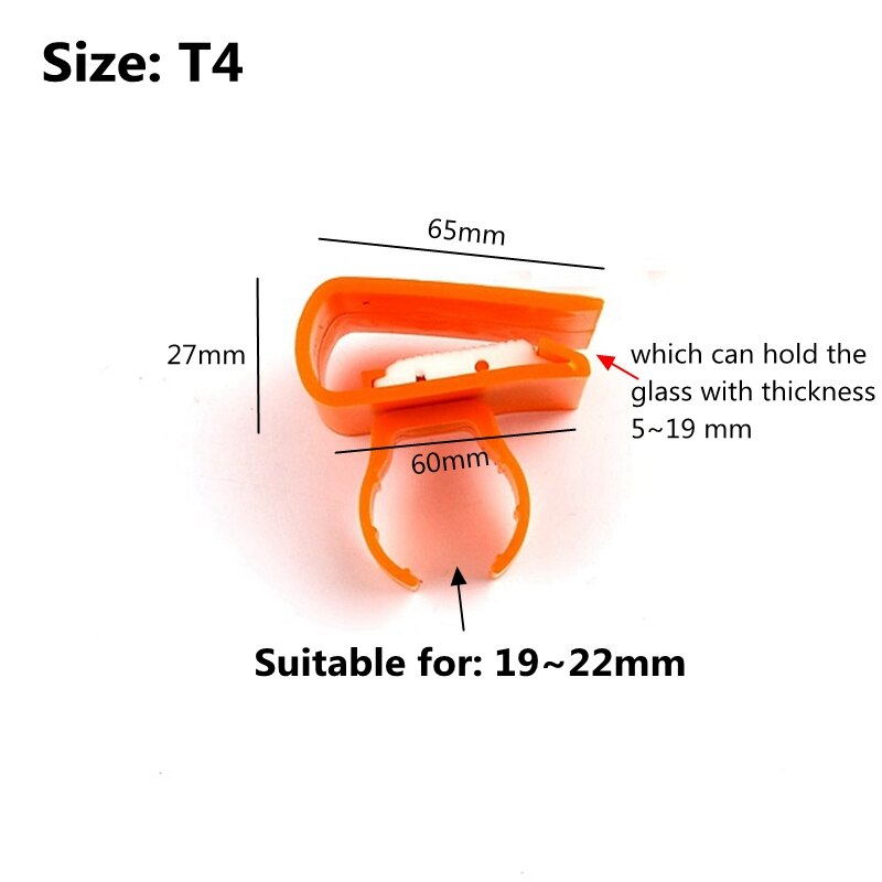 2~30 PCS T5 T8 T4 PVC Pipe Clamps Lamp Clamp Aquarium Water Tube Support Fitting Rotary Water Pipe Clamp for Fish Tank Tie Bar: 2 PCS / T4