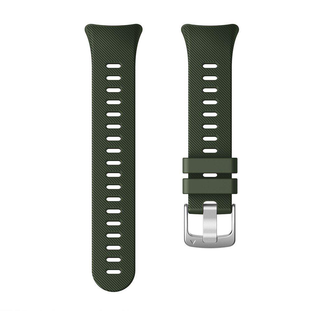 Silicone Watchband For Garmin Swim 2 Smart Watch Band Replacement Wrist Band Strap for Garmin Swim 2: Army green