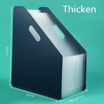 Tiedostokansio paperin järjestäjä säilytysteline monikerroksinen laajeneva laatikkotiedosto toimistotarvikkeet asiakirjapidike pöytäkansio: Musta