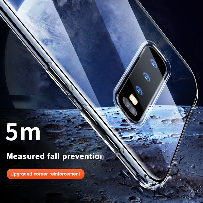 AOXIN 3D Clear Phone Case For Samsung Galaxy S20 S10 S9 S8 Plus S10e S7 edge Case Transparent Soft TPU Silicone Bag Shell Cover