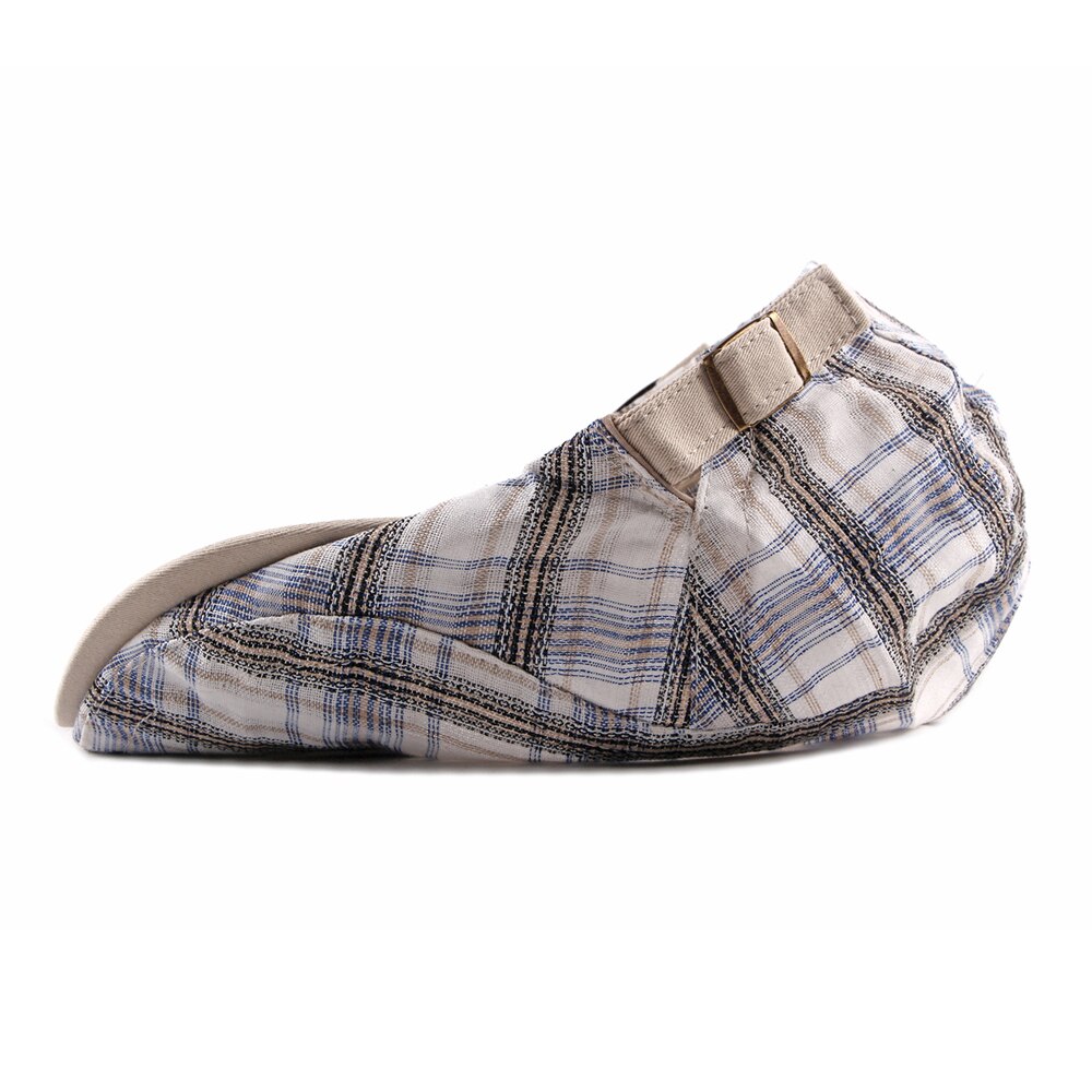 Mode Lente Herfst Hoeden Voor Mannen Casual Katoen Baret Caps Gorras Planas Boinas Plaid Platte Pet Verstelbare Baretten Pet