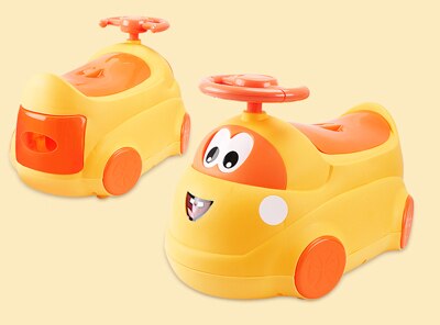 ! Orinal para el coche y asientos para niños, orinal de , entrenador de inodoros para bebés de 0 a 6 años, inodoro para niños, orinal de viaje para niña: Amarillo