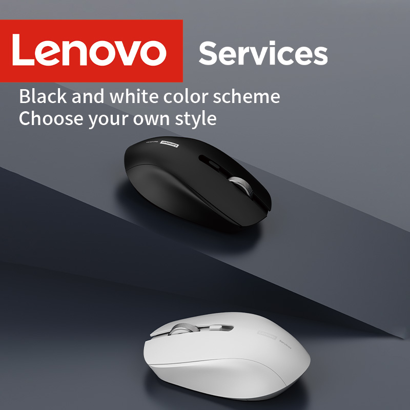 Lenovo kabellos Maus Geschäft Sekretariat Leise Maus Ergonomisches , kompatibel mit mehreren Plattformen, 2,4-g-Verbindung, 1,5-V-Trockenbatterie-Stromversorgung, Produkt inklusive Batterien
