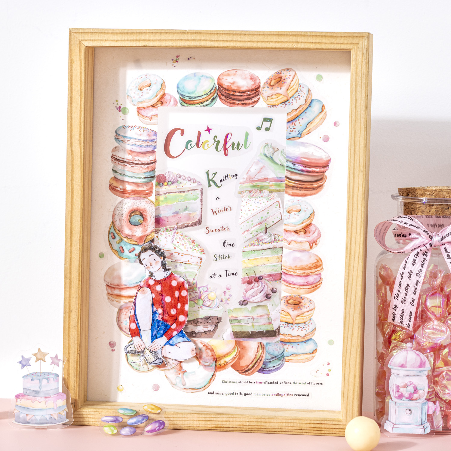 10pcs/1lot Kawaii Scrapbook Sticker Dream Dessert House Scrapbooking Supplies Planner Decorative Stationery Sticker