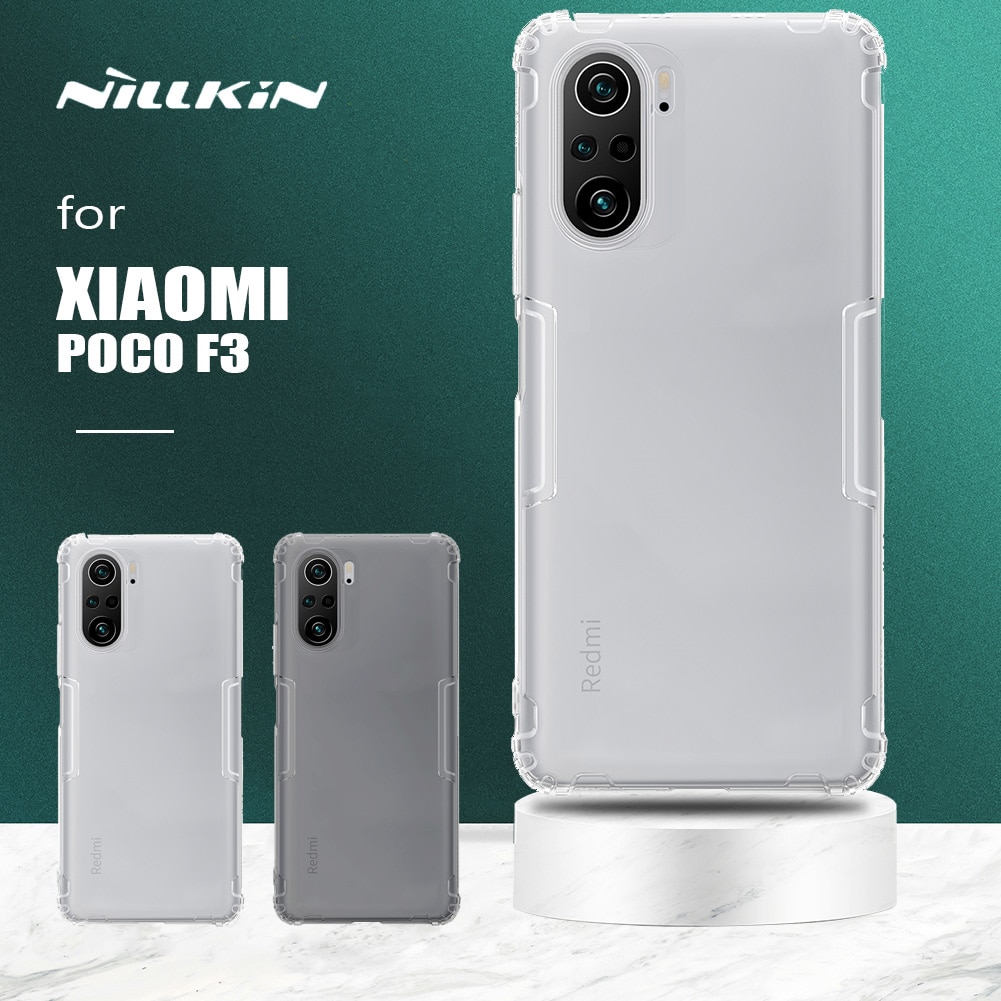 Nillkin Voor Xiaomi Poco F3 Case Natuur Tpu Soft Touch Siliconen Cover Ultra-Dunne Telefoon Bescherming Case Voor Xiaomi poco F3 Case