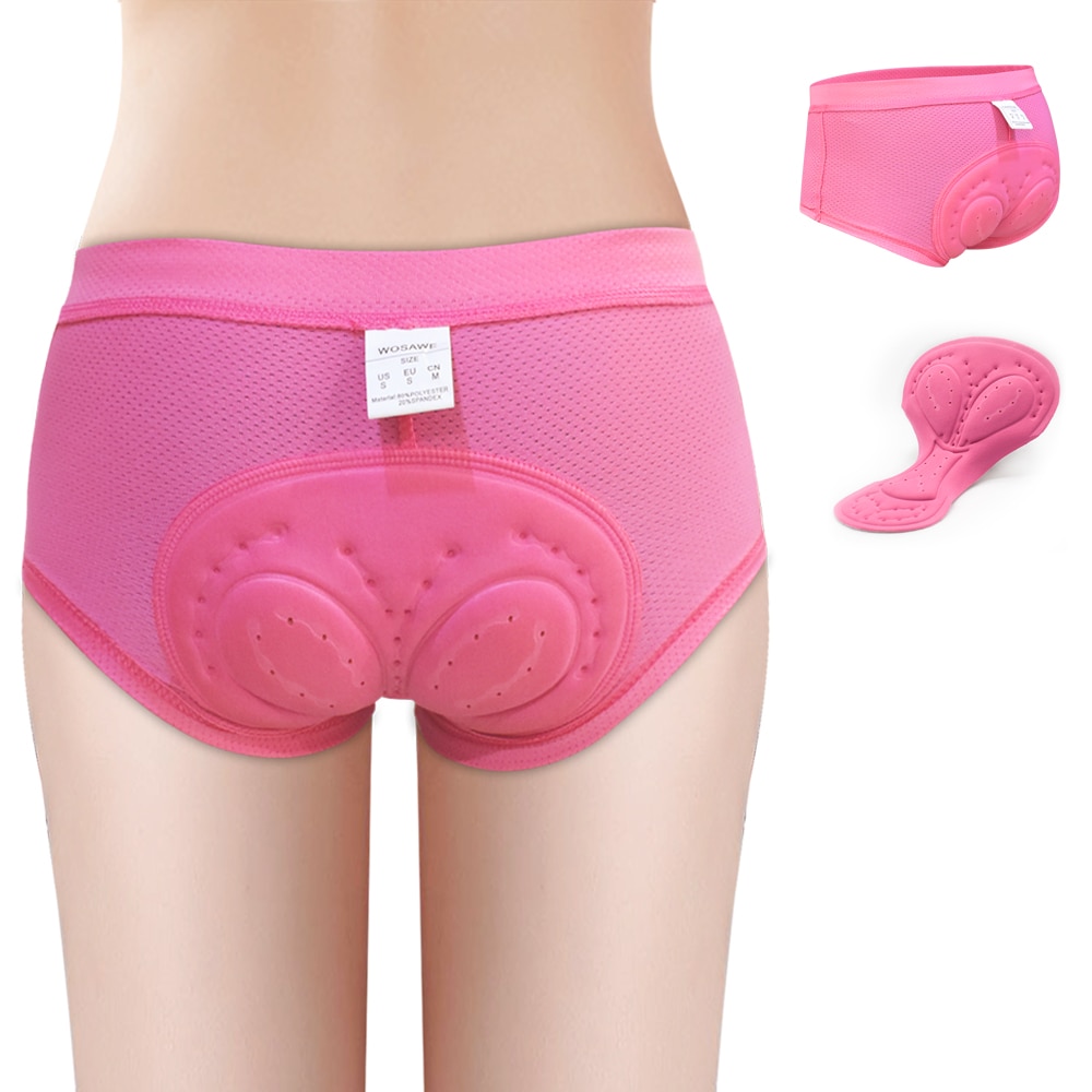 WOSAWE cuissard de cyclisme femme sous-vêtements de cyclisme vélo de route collants de Compression Gel 3D rembourré vélo pantalon court vtt Short