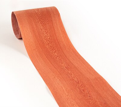 1 rulle 2.5 meter naturlig wenge/siamesisk/millettia laurentii finer finer tyndt træ massivt håndlavet diy højttaler guitar gulv: Rød