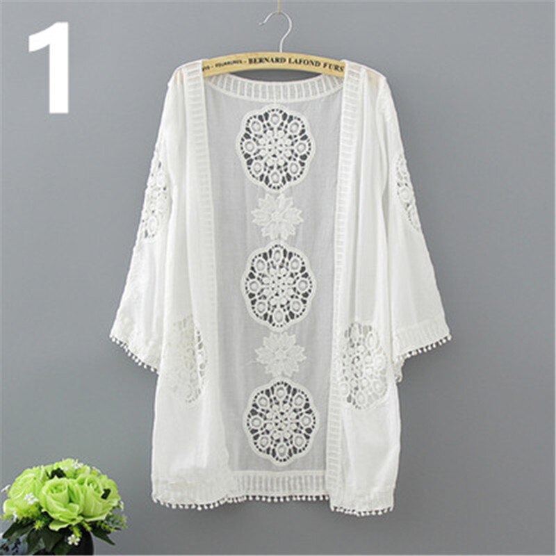 Veste boléro en dentelle à manches longues pour femmes, vêtements de plage, chemises de plage, Cape ajourée hauts élégants, veste d'été de mariage
