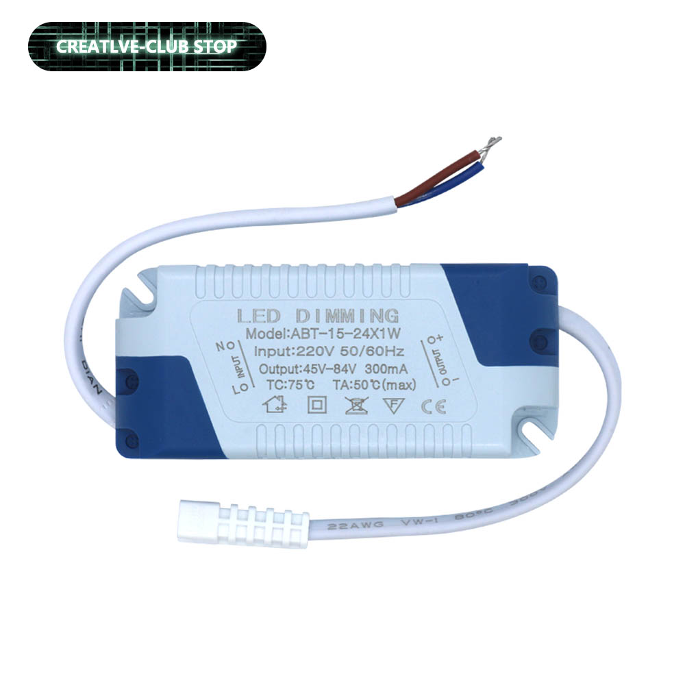 Voeding Adapter 3W 5W 6-7W 7-15W 15-24W 220V 300mA Veilig Plastic Shell Led Driver Voor Paneel Licht Strip Verlichting