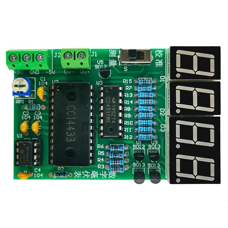 Kit de bricolage électronique, millivoltmètre numérique, compétences électroniques, fuchsia et formation, conversion AD, pièces de soudage