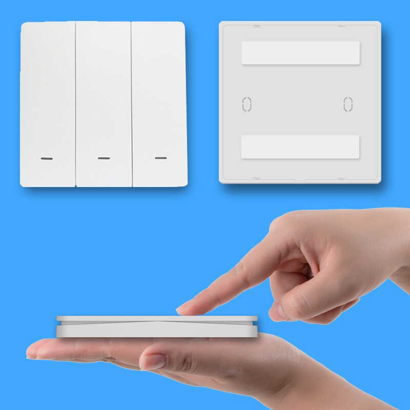 DIY Wireless Battery Switch ZigBee 3.0 Connection tuya Hub gateway for Smart life app Wireless Key Switch with tuya Zigbee hub