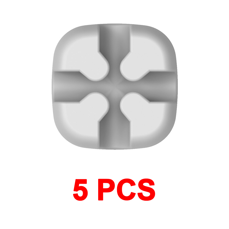 ORICO Cable Organizer Colorful Stand Protector Cord Storage Silicone Cable Organizer Desktop Organizer Cable Management Tape: black