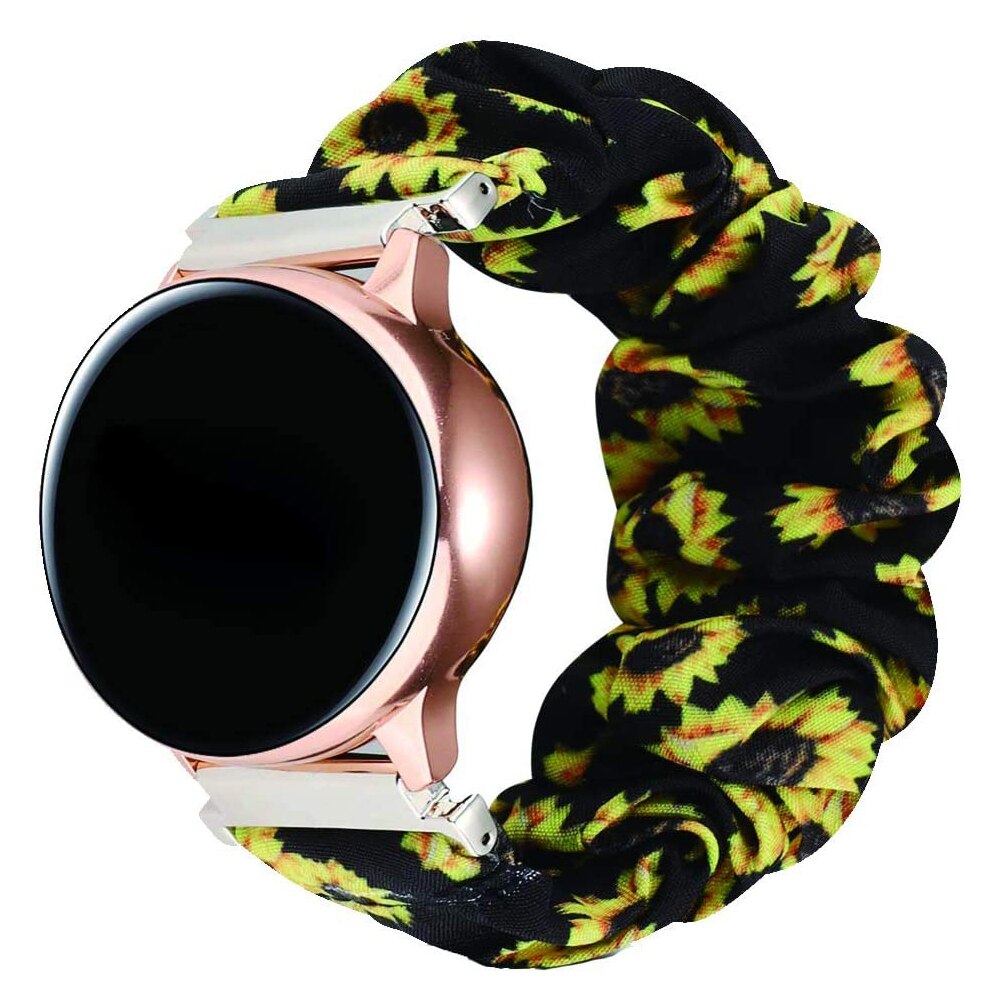 20 22mm scrunchies elastisk klokkerem for samsung galaxy watch 46mm 42mm aktive 2 huawei klokke  gt2 reimer  s3 amazfit bip: Farge 7 / 20mm