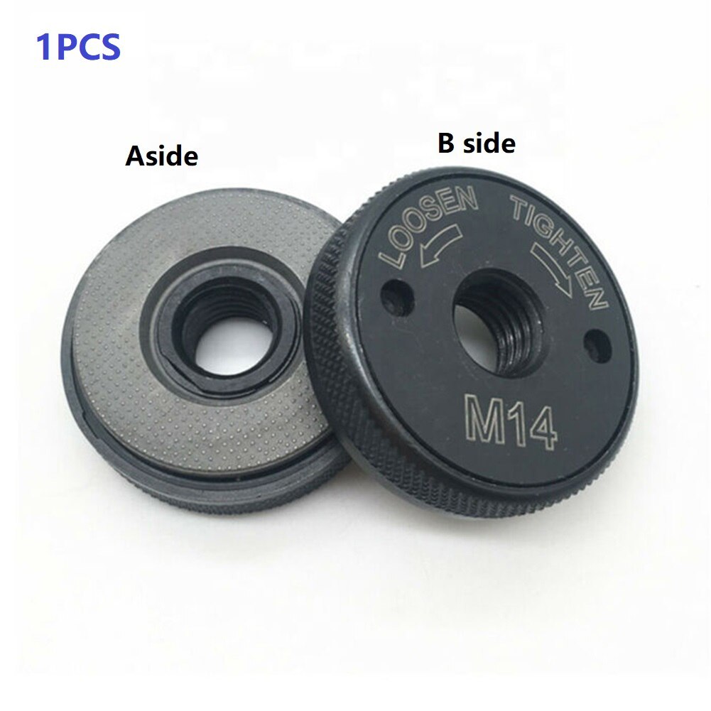 Quick Clamping Nut M14 Angle Grinder Accessories Clamping Nut Flex 115 - 230 Black Power Tools Grinders 1* M14 Flange Nut